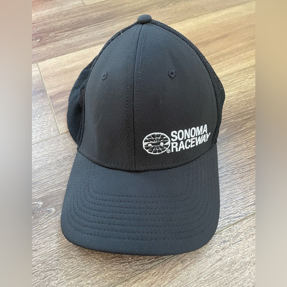 Sonoma Raceway Snapback Hat black and White
